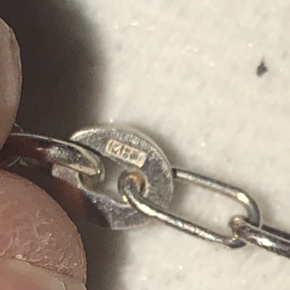 STERLING & Crystal Multi Colour Crystal Drop Necklace 16” w 3” Drop MHJ 925 - Picture 6 of 7